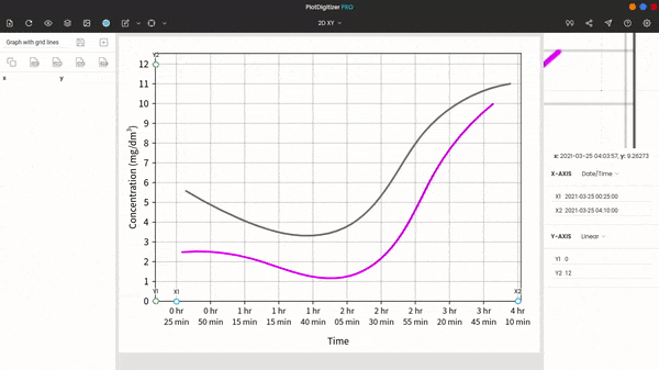 Removing the grid lines with image filter “black track”